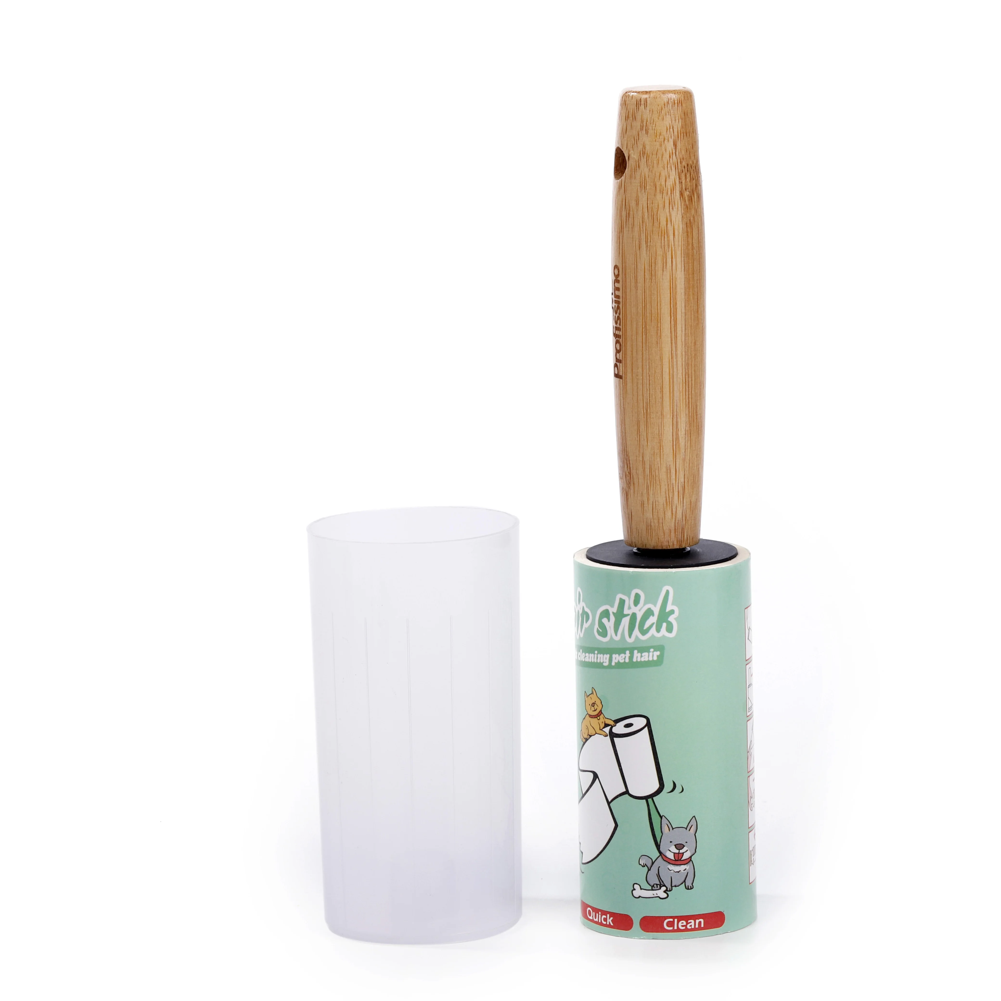 Wooden Handle Lint Roller with 3 Refills  Value Lint Roller Pack Reusable Wooden Handle