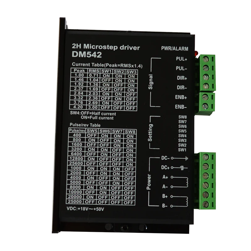 Digital dm542 step motor driver 6a for nema 23 series motor