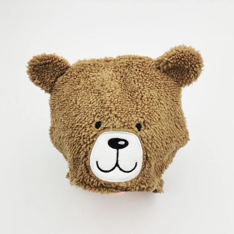
Wholesale custom fashion Knitted baby hats Imitation bear ear funny knit winter hats 