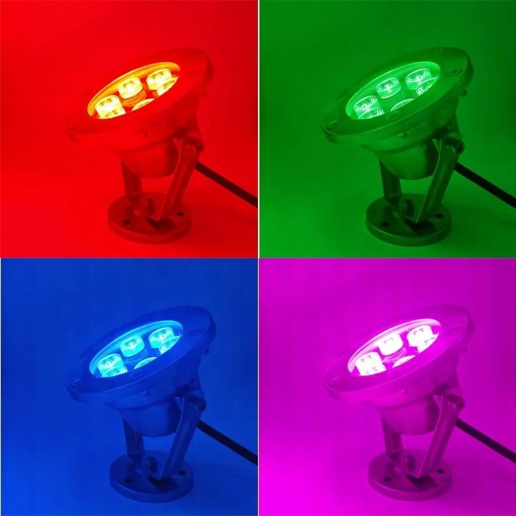 Качество 304 нержавеющая сталь 12 В 6*3 Вт RGB Epister 3 в 1 DMX светодиодный подводный