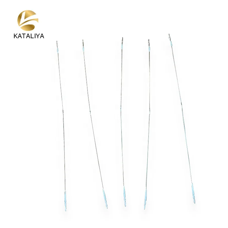 Textile machinery spare parts high carbon steel material 330mm jacquard heald wire for high speed jacquard weaving machines