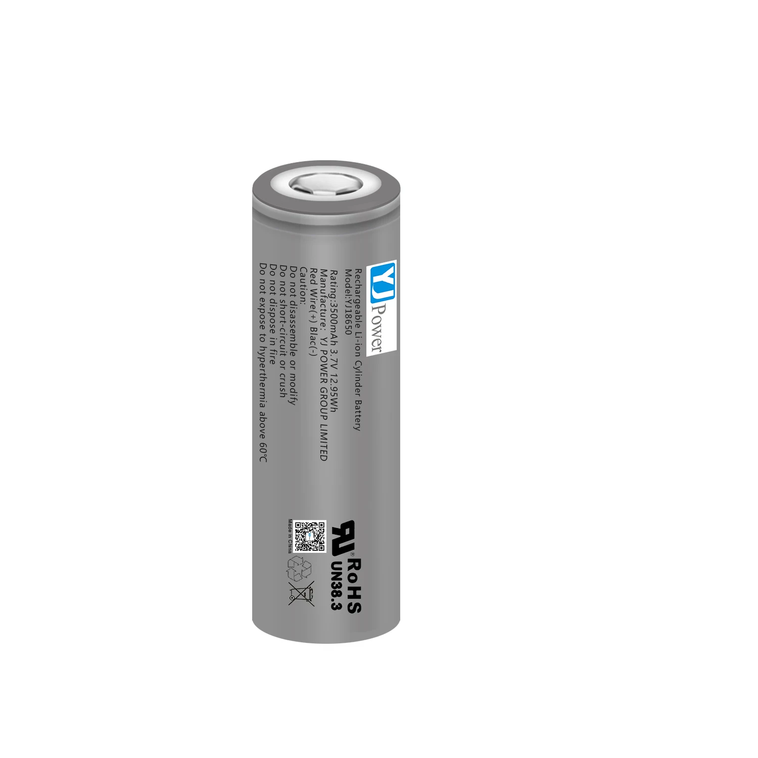Li-ion cylindriacl battery 3500mAh 3.7v 18650 li ion rechargeable battery for toys