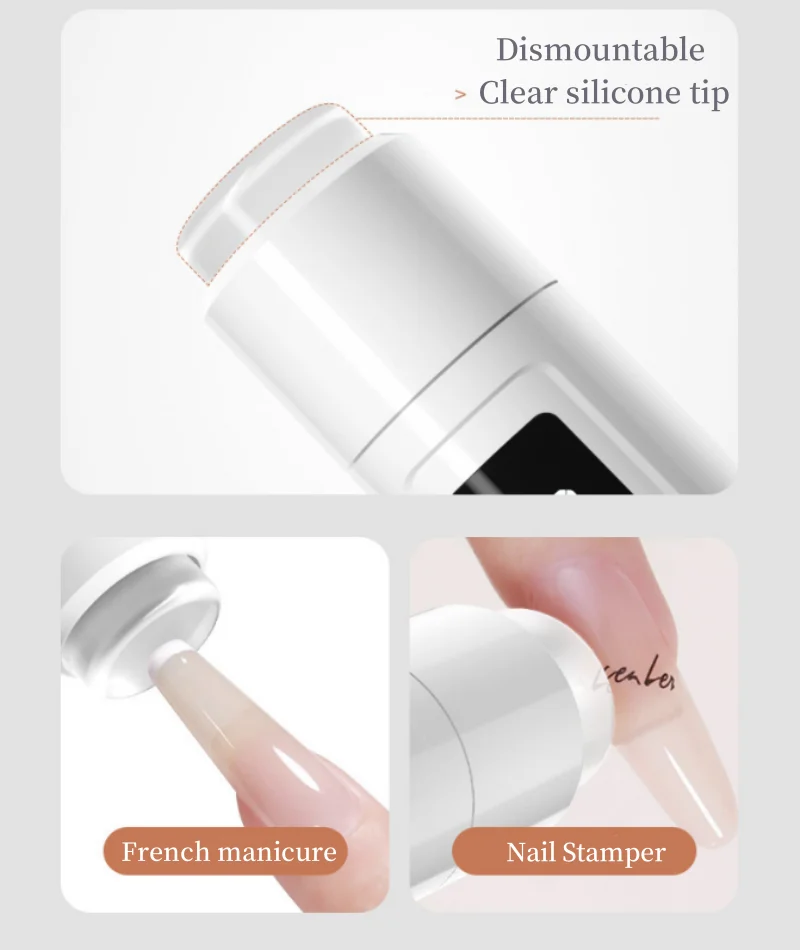 Customized Logo Two-speed Magnetic Holder Hand Light Nail Enhancement Lamp Nail Desk Lamp UV Gel Nail Dryer