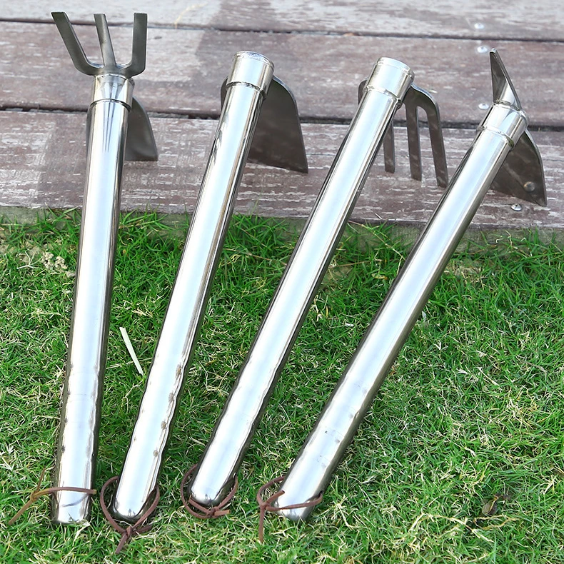 High Quality Stainless Steel Forged Way Single Hand Farming Pick Hoe Garden Picks
