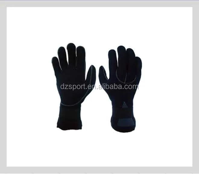 Single Needle Stitched Neoprene Gloves with Shark Skin palm for fishing OEM Neoprene Fishing Gloves
