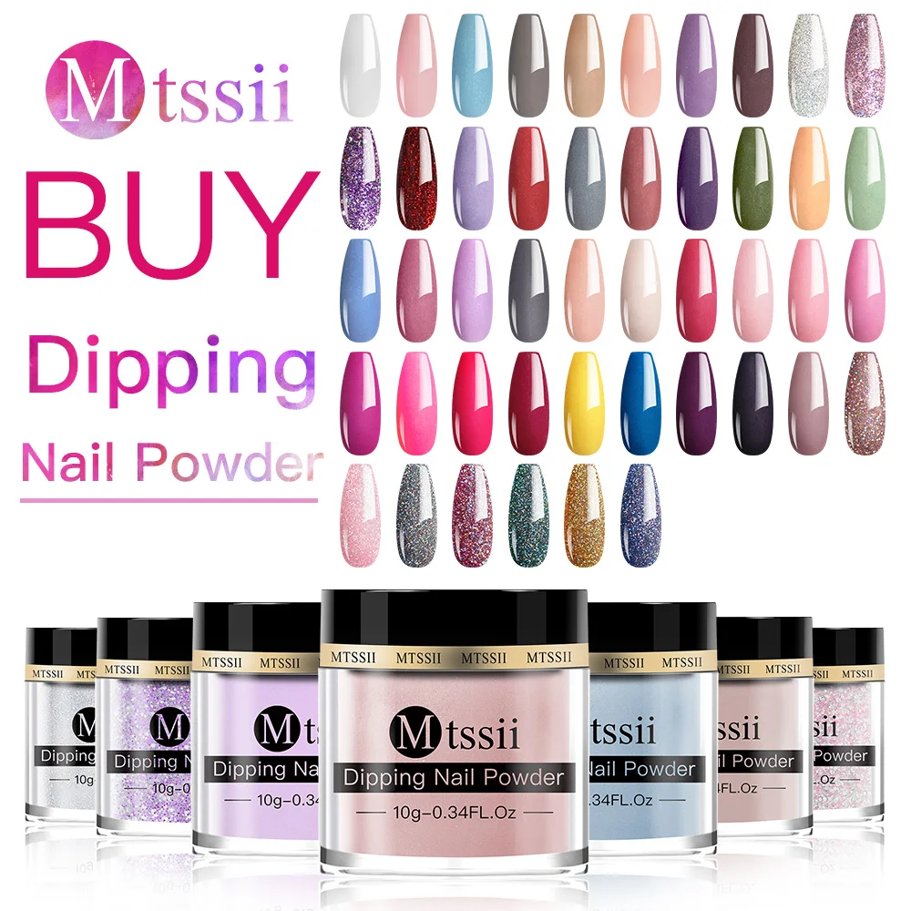 3 IN 1 Nail Dipping Acrylic And Liquid Bulk 46 Colors Glitter Nails Art 10G Liquids Dip Powder