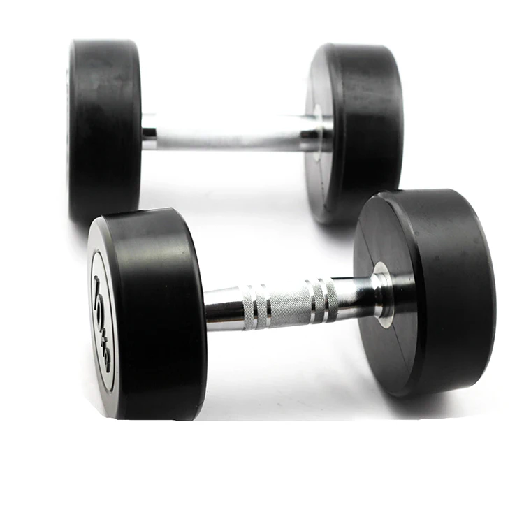 lb kg black  PU Urethane VInyl  TPU CPU PVC Round  Rubber Dumbbells