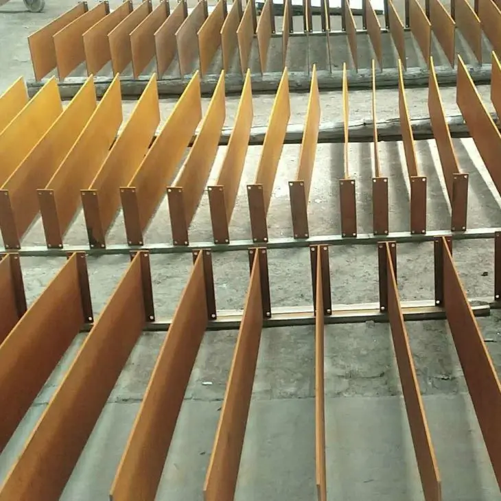 Outdoor Corten Steel Fence Garden Metal Fencing
