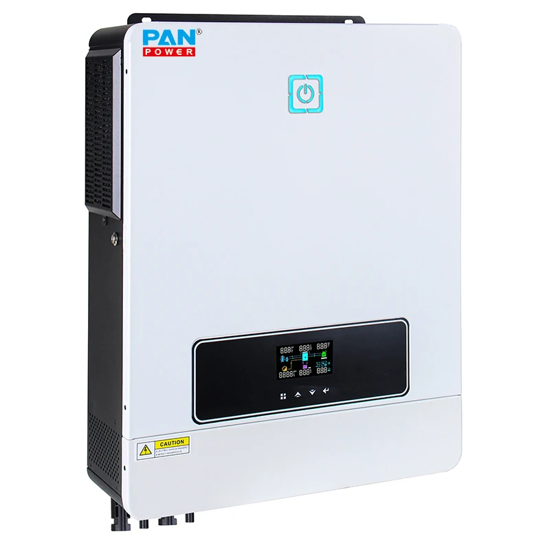 High efficient pure sine wave 8000 watt 10KW off grid on grid hybrid inverter with 160A MPPT controller charging