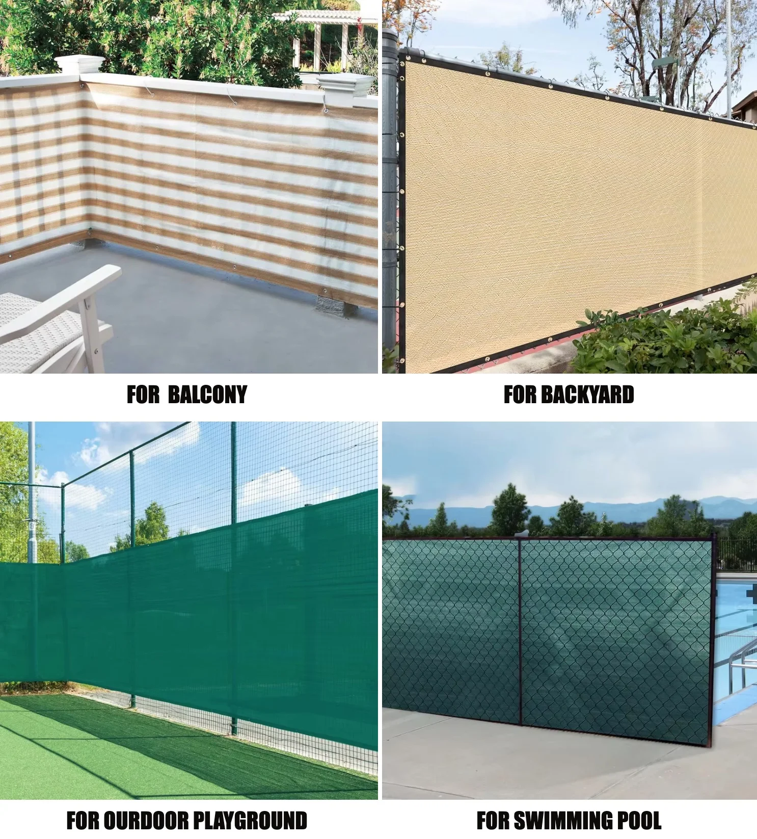 Balcony privacy screen/balcony net garden fence netting/privacy screen for backyard