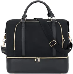 Factory OEM Luxury Designer Travel Weekend Duffel Bag Waterproof Custom Polyester Overnight Bag Large Capacity Tote Gym Bag 2023
