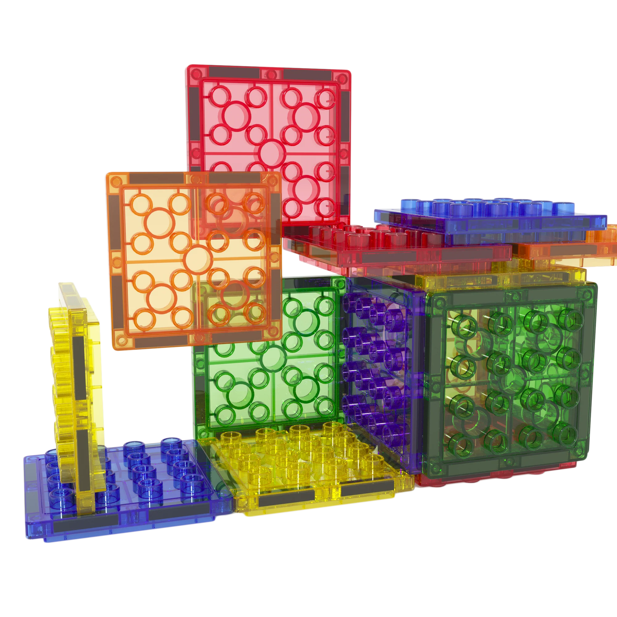 Красочные развивающие игрушки EN71/GCC/ASTM, сертифицированные игрушки, магнитный кирпич, строительные блоки, плитки, строительные игрушки для детей