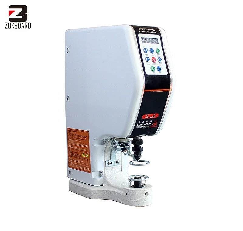 Durable heavy duty button hole punch press sewing machine with interchangeable dies