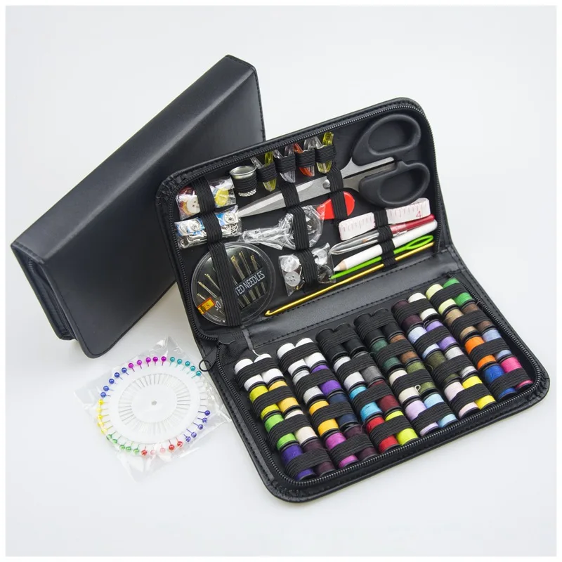100pcs Sewing Tool Set 30 Large Bobbins Travel Home Starter Sets Supplies Tools Scissors Buttons Ruler Sewing Kit
