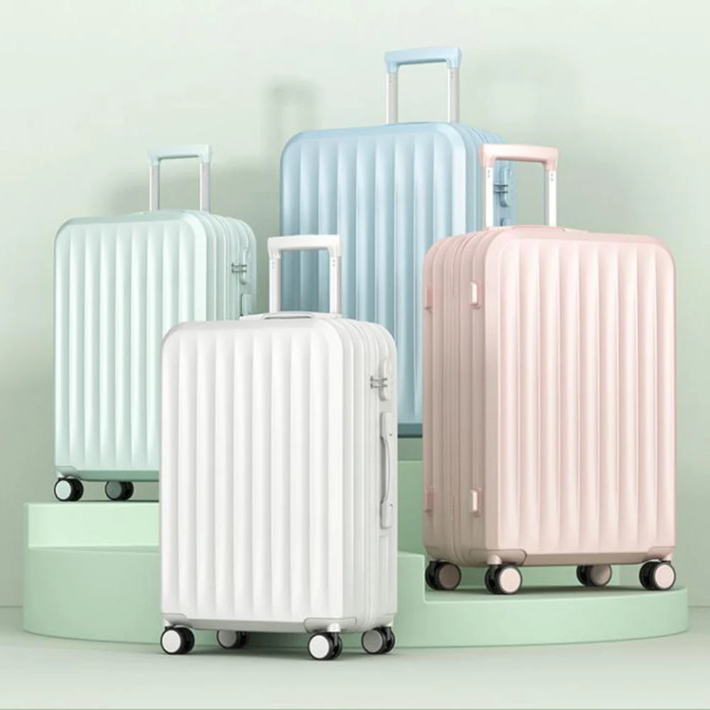 July Hard shell Durable ABS+PC Material Trolley Luggage With High Quality 4 Rolling Spinner wheels Travel Suitcase