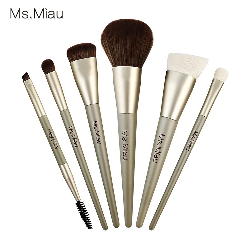 BELLEZA Double-ended eyebrow brush high quality handmade makeup brush set