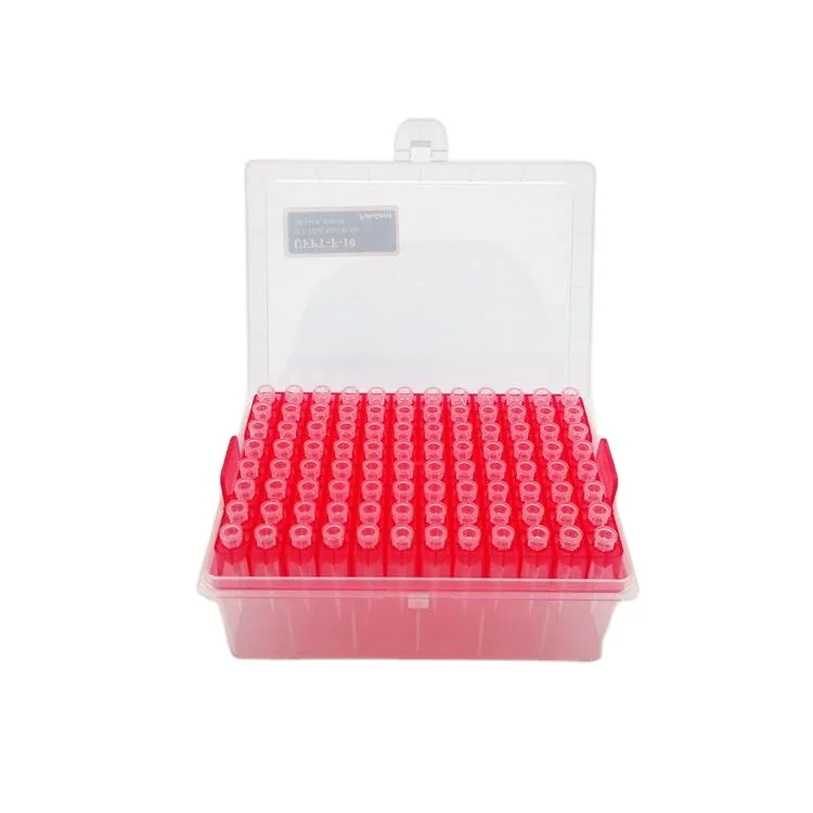 Universal sterile pipette tip 10ul micro tip with filter micro pipette tip filter box
