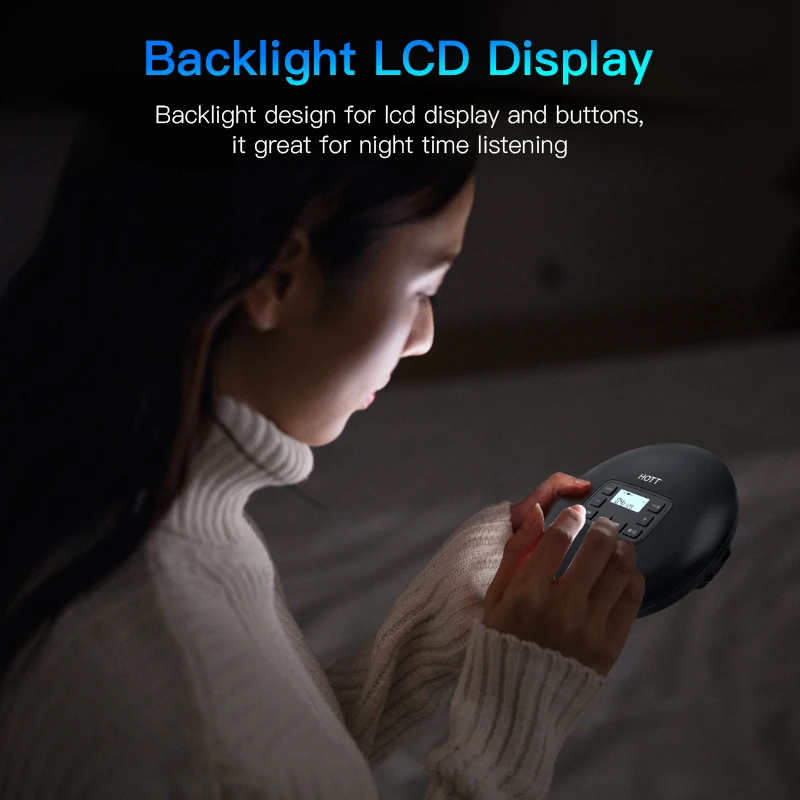 CD Player Amazon Hot Selling Portable CD Player with Headphones, Anti-Skip/Shockproof for Home Travel and Car
