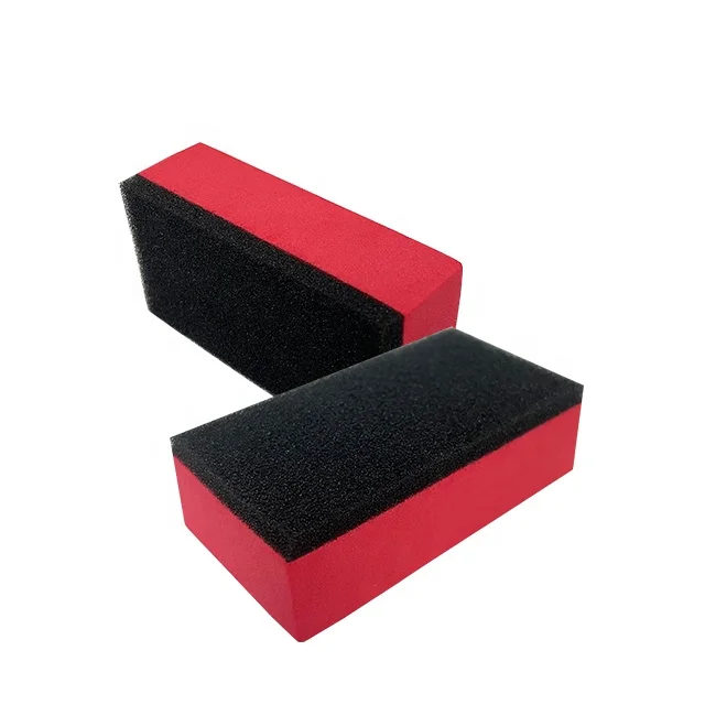 80*40*25mm Red Square Foam Coating Pads Applicator Sponge Pad For Car Care Wash Polishing Cleaning Waxing Polishers