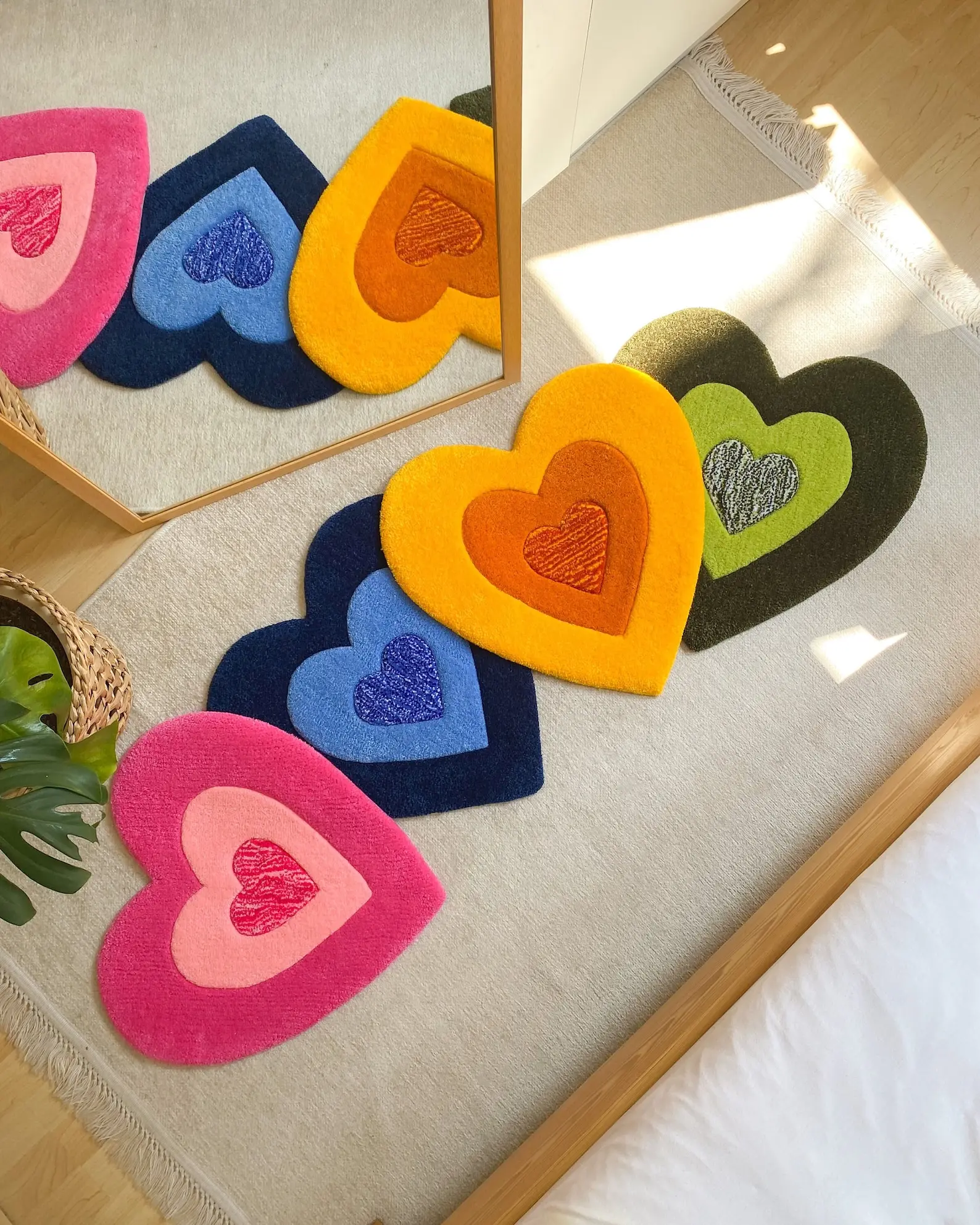 Fast Shipping Handmade Tufted Rug Fluffy & Soft Wedding Decorations Present Item for Event