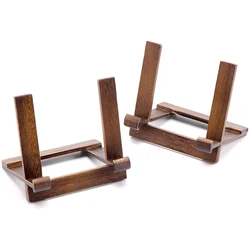 Easels Picture Frame Stand for Card Pictures Photo Decorative Plates ArtworkWooden Display Stand Plate Holder