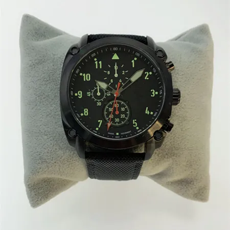 luxury chronograph large face quartz watches for mens waterproof watches for man black timepieces