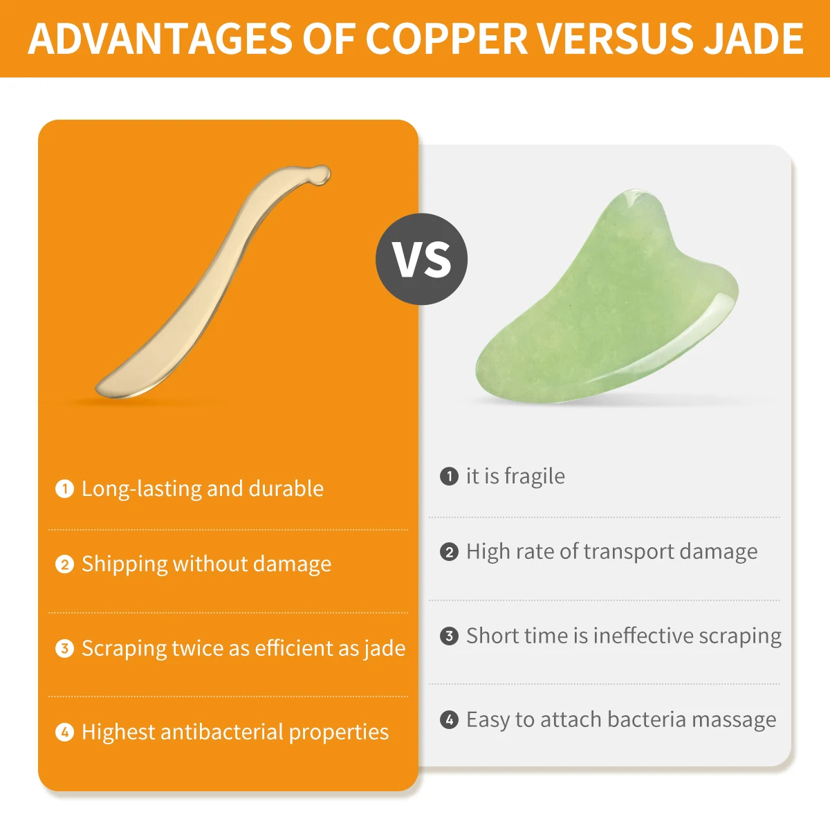 Pure copper brass Guasha board face massage tool Guasha board point massage tool SPA acupuncture scraper