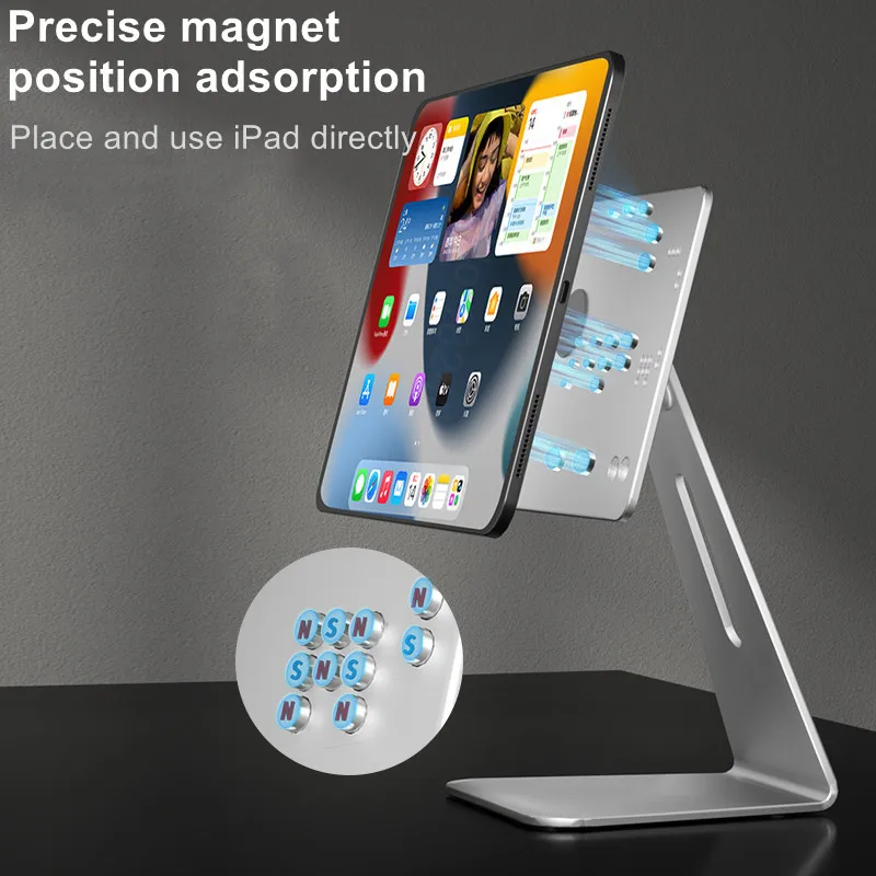 Desktop Magnetic Tablet Stand For iPad Pro 11 Inch for iPad Air 10.9' Aluminum Adjustable for iPad Stand Tablet Accessories