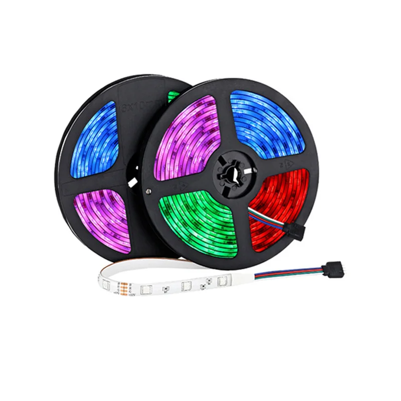 
dropshipping OEM 5050 rgb led strip light for 150leds 5 meter light dc12v colored led flexible stripe 