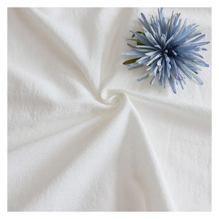 OEM breathable white comfortable sand washed garment china cotton fabrics for clothing