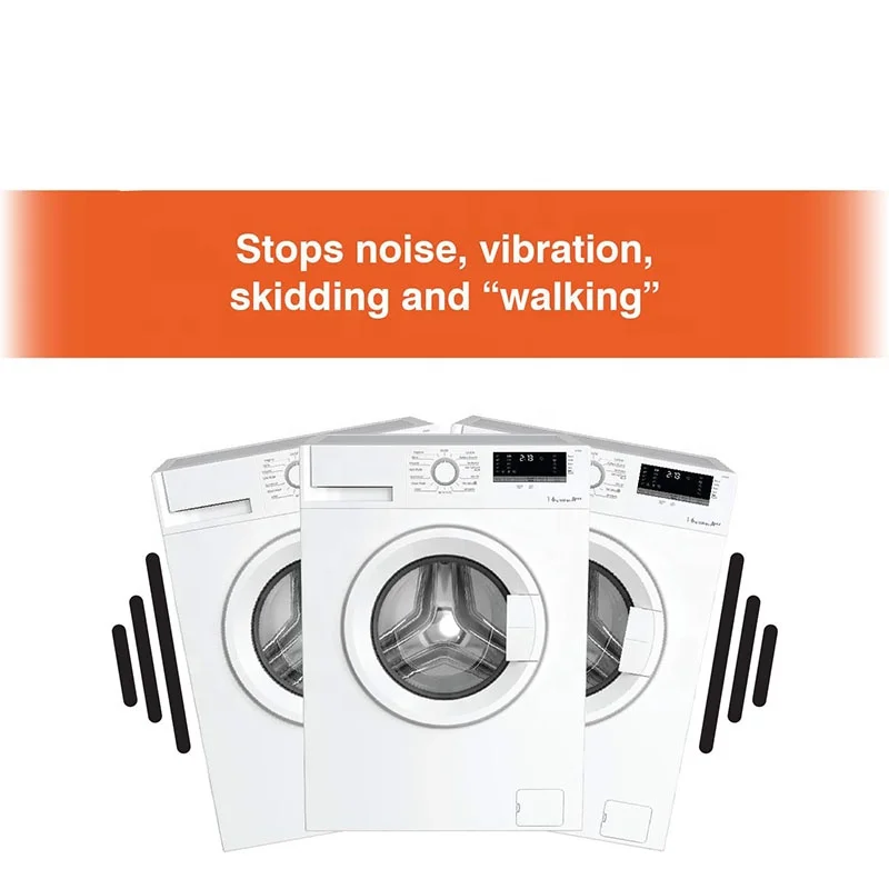Custom 4 pcs Rubber Silicone  Anti Vibration Pads for Washing Machine Shock Foot Pad for Washer and Dryer Machine
