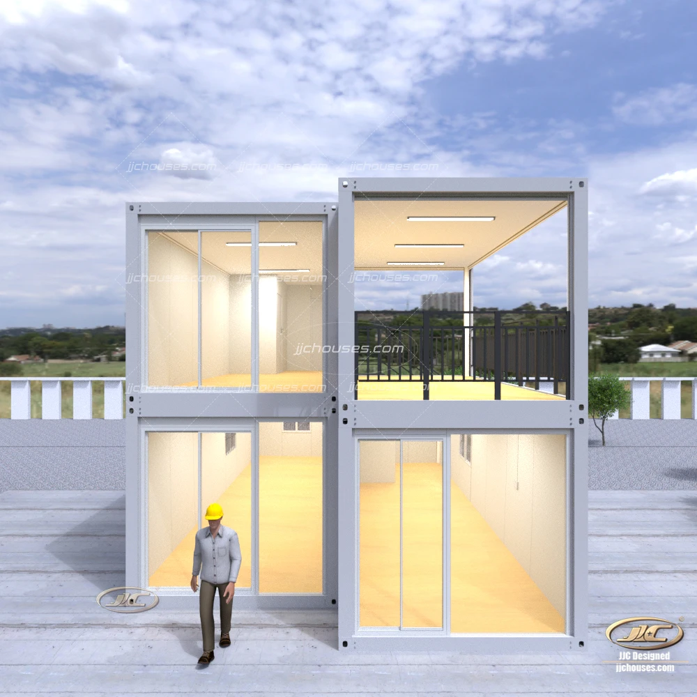 Миниатюрный двухэтажный контейнер для хранения фургона американский современный стеклянный роскошный дома ce