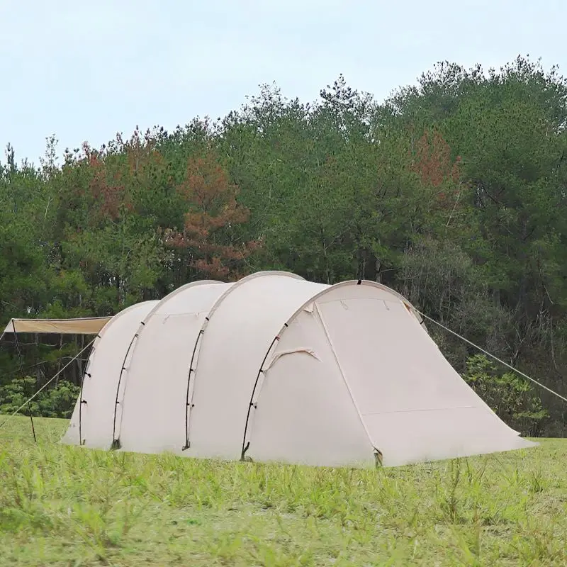 Hot selling outdoor luxury camping two bedroom one hall travel family automatic tent