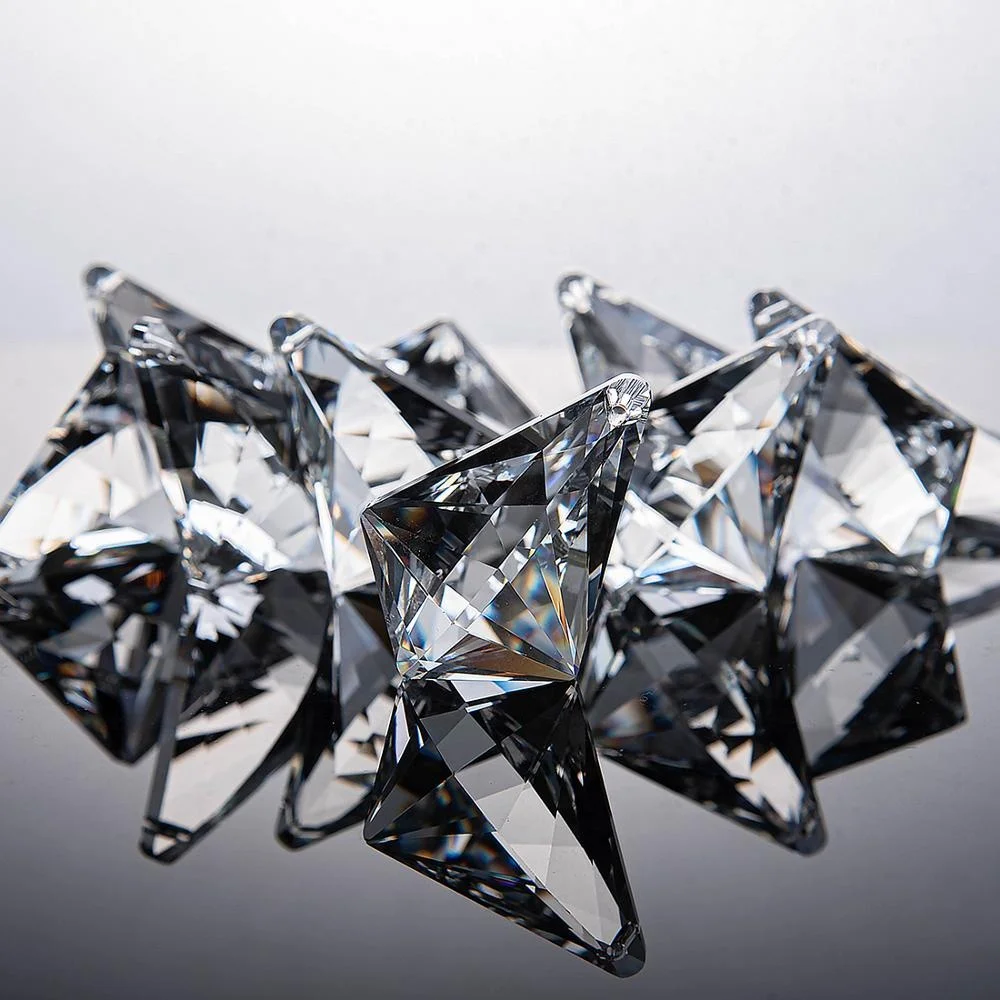 Clear Crystal Chandelier Lamp Lighting Drops Pendants Balls Prisms Hanging Glass Prisms Parts  Home/House Decor