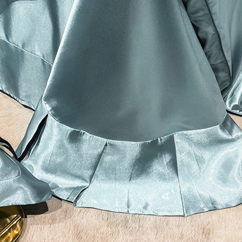 mill supply wholesalers Luxury Silk Bed Flat Sheets Silk Bedding Four Pieces Silk Bed Sheet King Queen Size