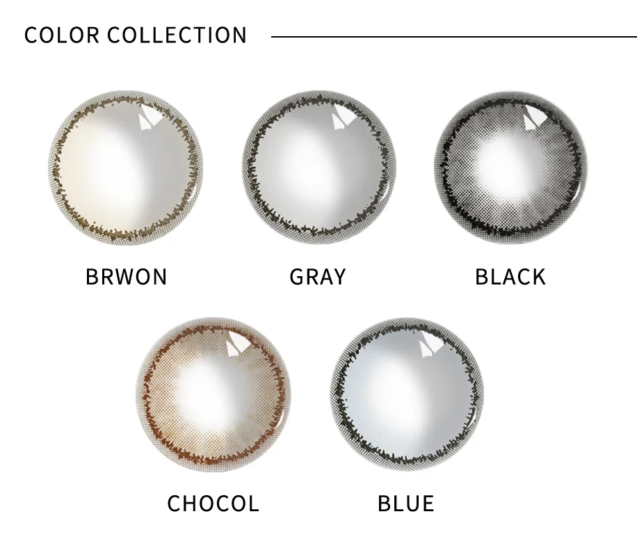 
2021 New Fashion 3 tone natura blue color contact lenses wholesale lens manufacturer 5color 