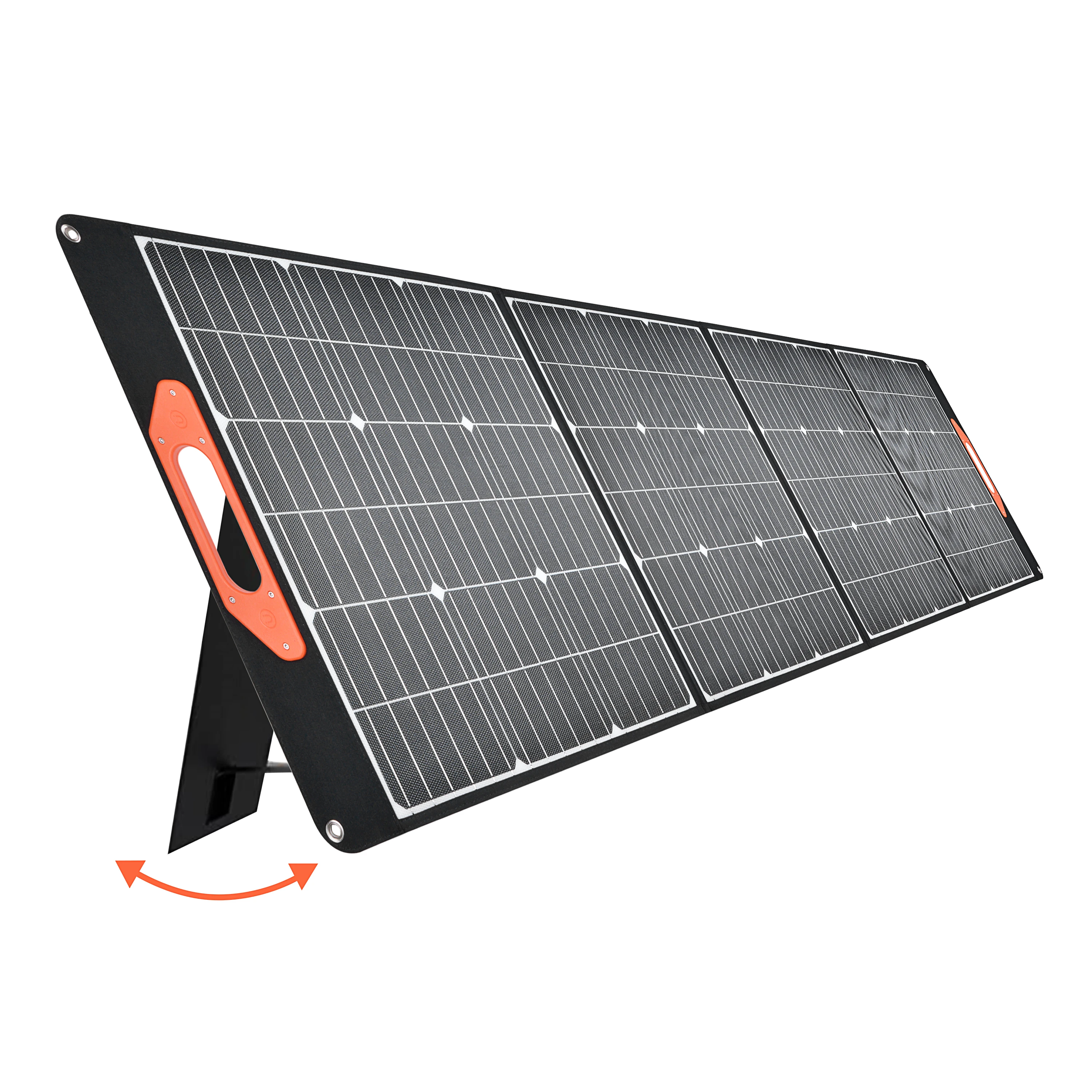 Great Quality portable 4Fold ETFE 200W Foldable handing bag size Power Charger Solar Panel with general usb port for explorer Rv
