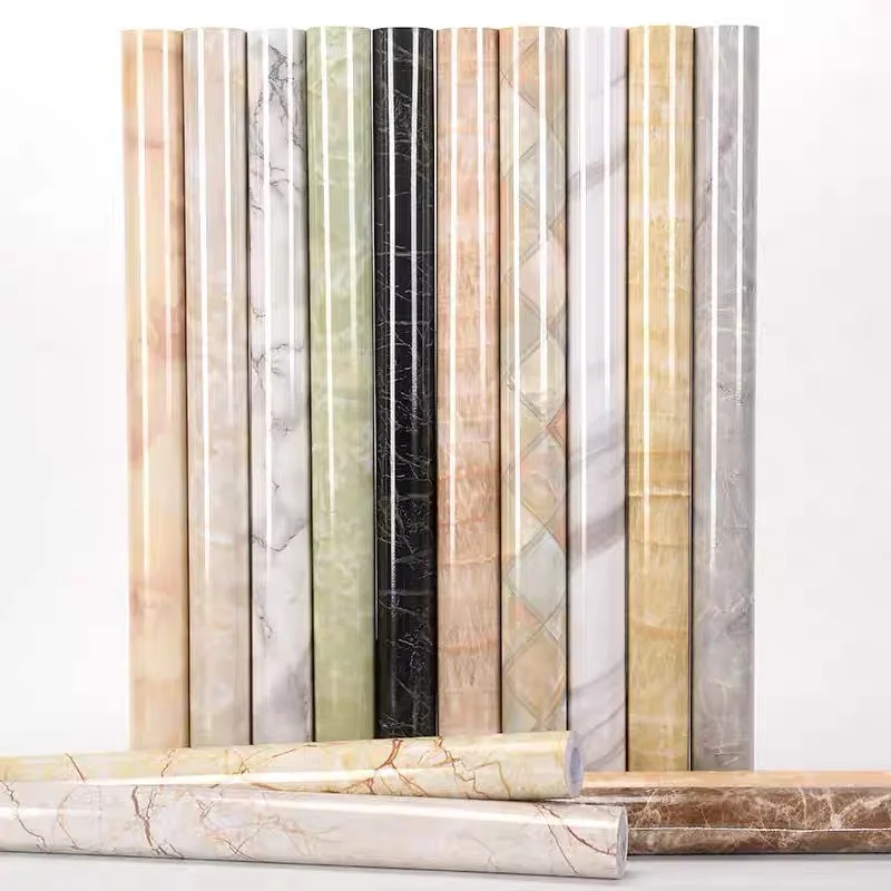 Marble Specialty Vinyl Furniture Wrap Melinera Self Adhesive High Gloss Custom Window Glass Pvc Decorative Films