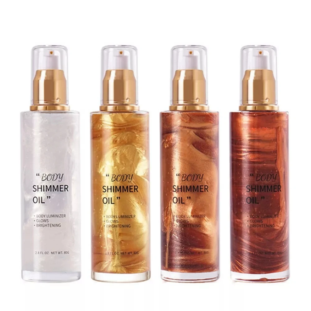 OEM New arrival OEM Water shimmer Natural Organic Sun Tan body shimmer oil Manufacturers tanning
