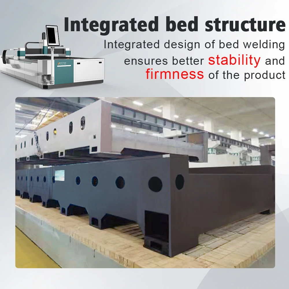 Rayther  Fiber Laser Cutting Machine  1500W 3000W 6000W High Precision Water Cooling has CE and FDA Certifications.