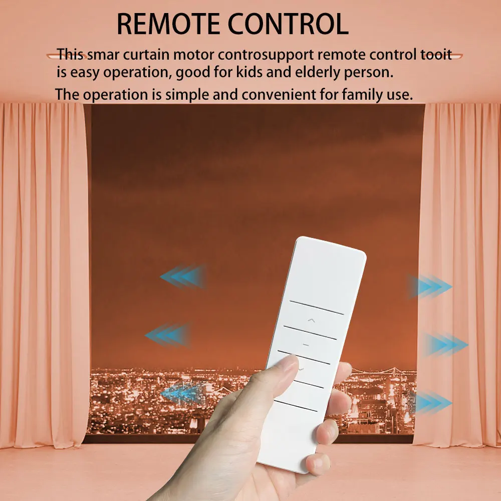 SZMYQ Tuya Smart Home Living Room Custom Mini Automatic WiFi Curtain Motor 50Kg AC Power APP Controlled Smart Curtain Drivers