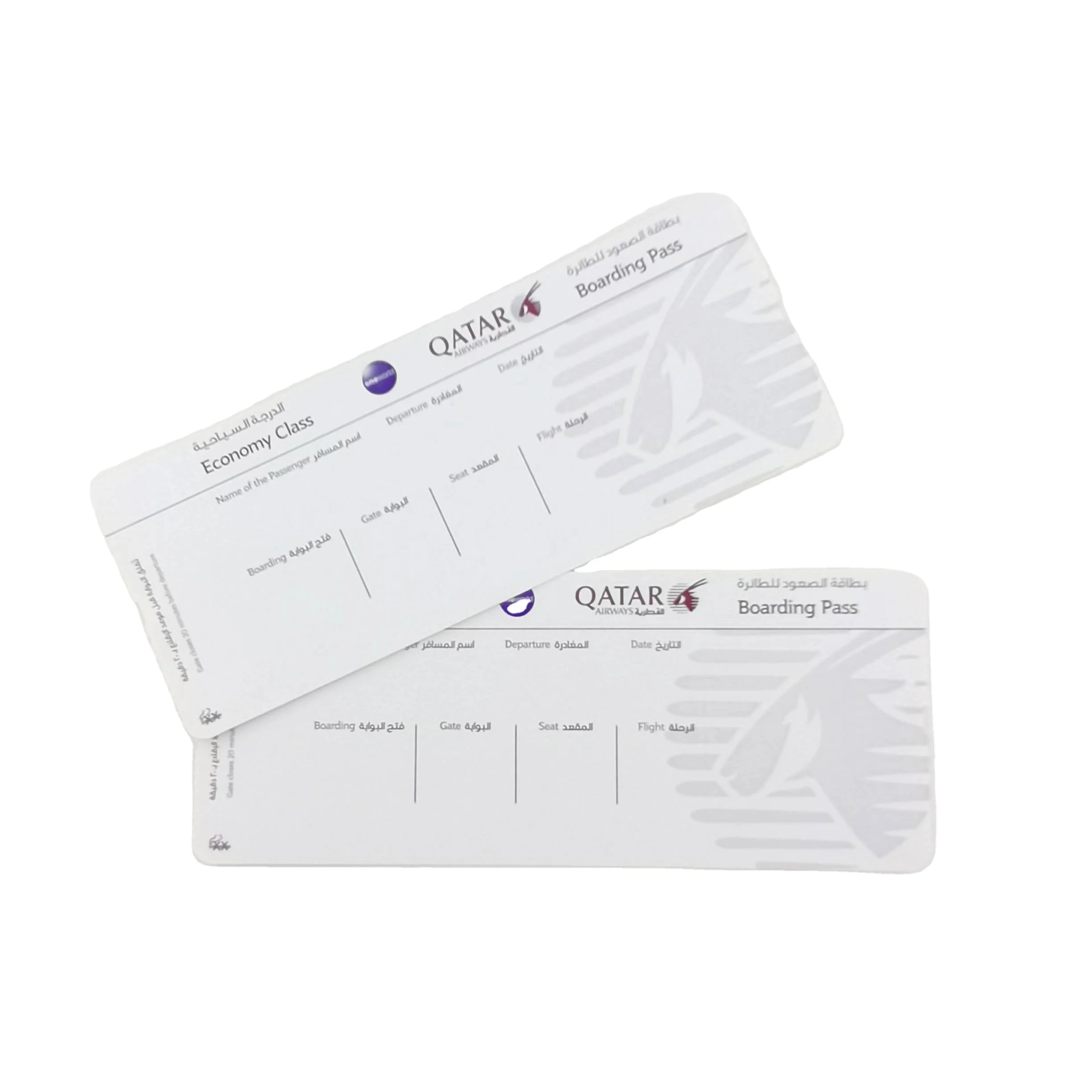 Good price Manufacturer supply free sample custom airline thermal paper boarding pass ticket