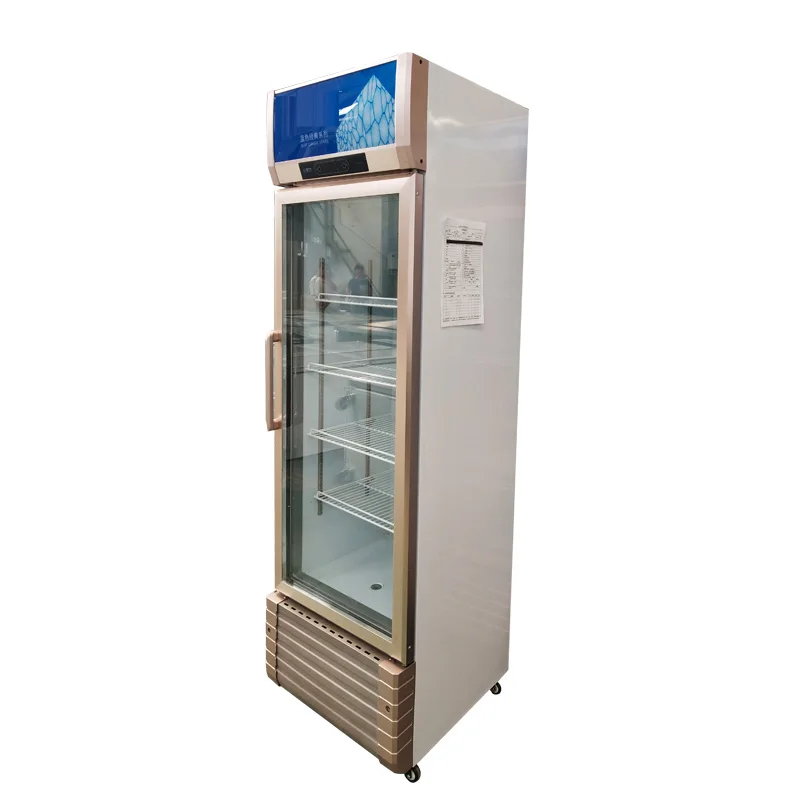 300L Commercial Refrigerator Glass Door Fridge