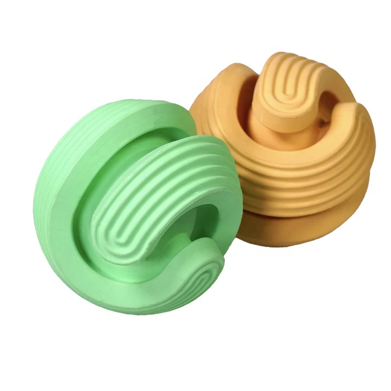 Hot Sale Food Grade Rubber Dogs Leaking Food Ball Pet Puzzle Toys Teeth Cleaning Molar Ball Dog Chew Toys Leaking Food Ball