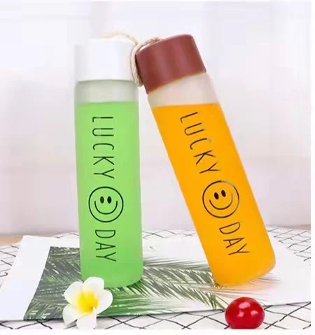 Gourde enfant Manufacturer Cheap Hiking Outdoor Hot Cold Water Children Cute Gift Drinkware Sport Glass Water Bottle