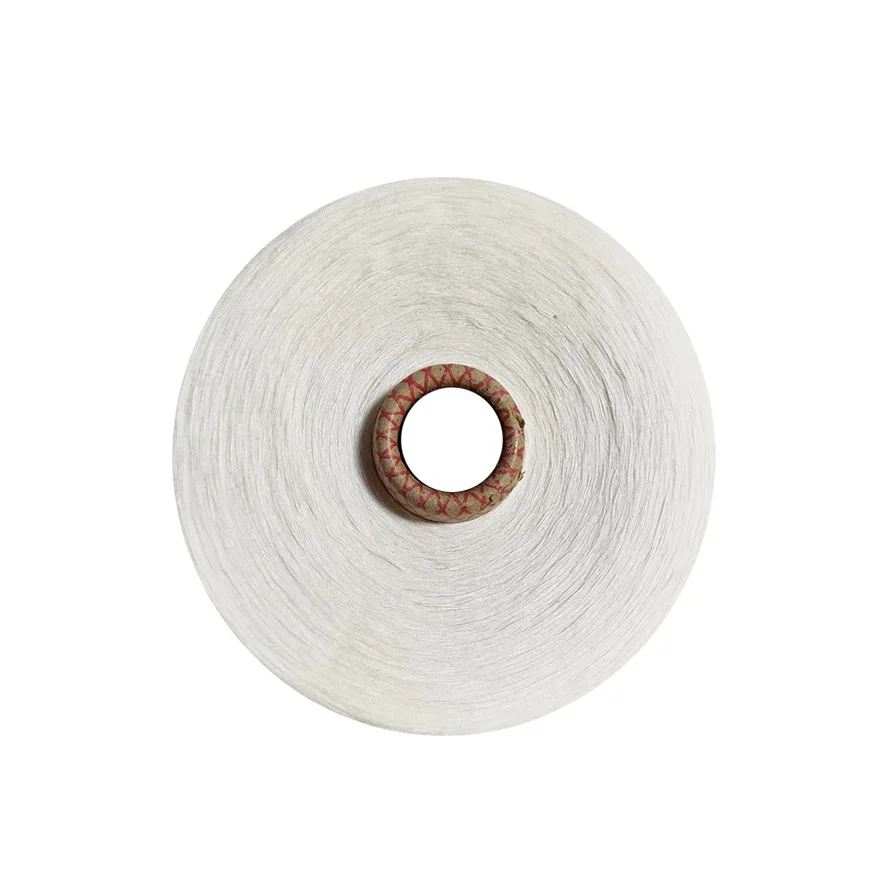 In Short Supply White Siro Spun 100% Viscose Fancy Yarn For Knitting And Sewing