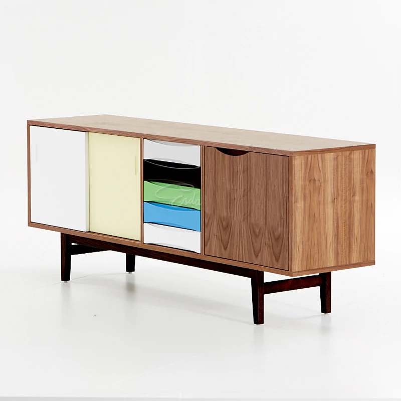 High Quality Nordic Style Kitchen Furniture Solid Wood Sideboard