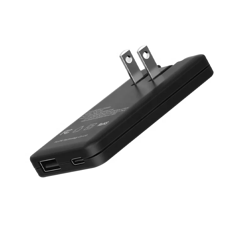 18 Вт Тонкий pd дорожный usb складной плоский настенный адаптер для телефона США быстрое зарядное устройство qc3.0