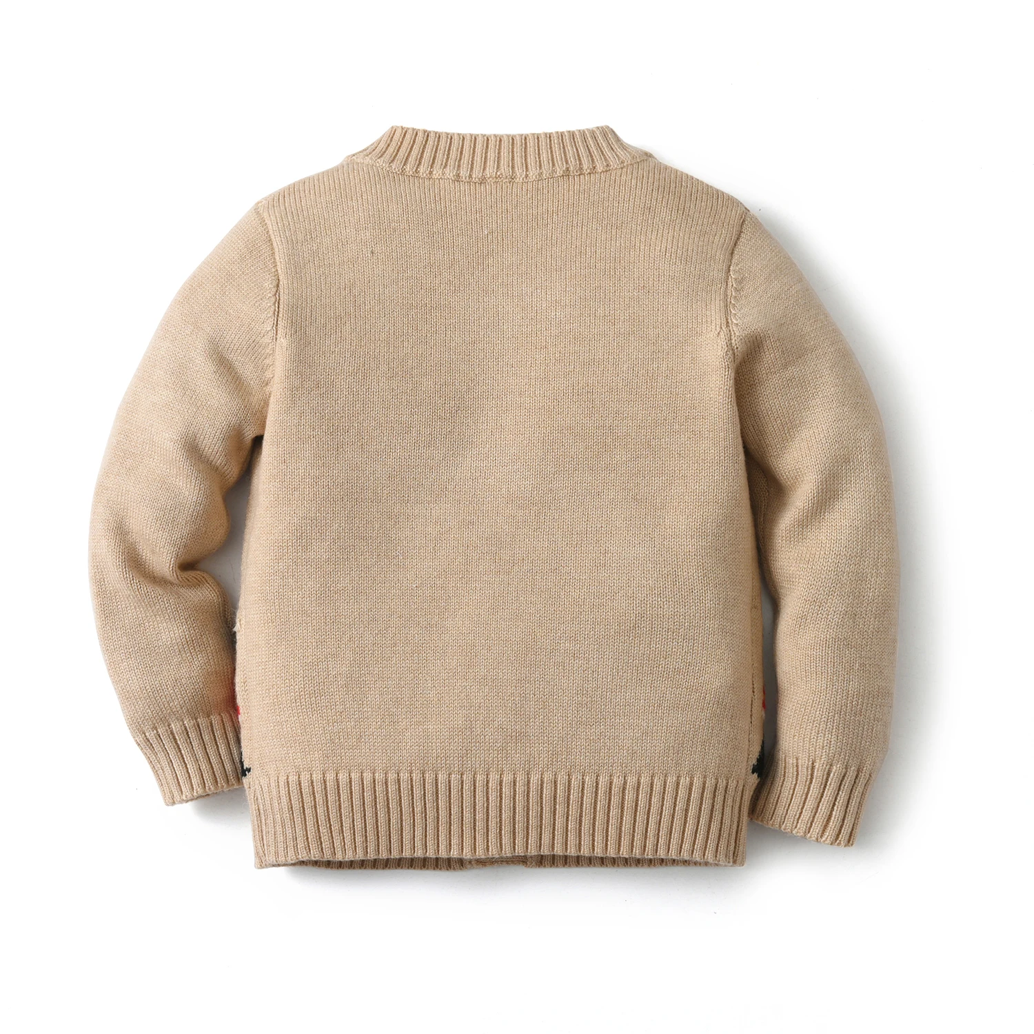 2024 Wholesale Spanish Kids Sweater Winter Cotton Baby Knit Tops With Solider Pattern Toddler Jackets Boys Knitted Cardigans