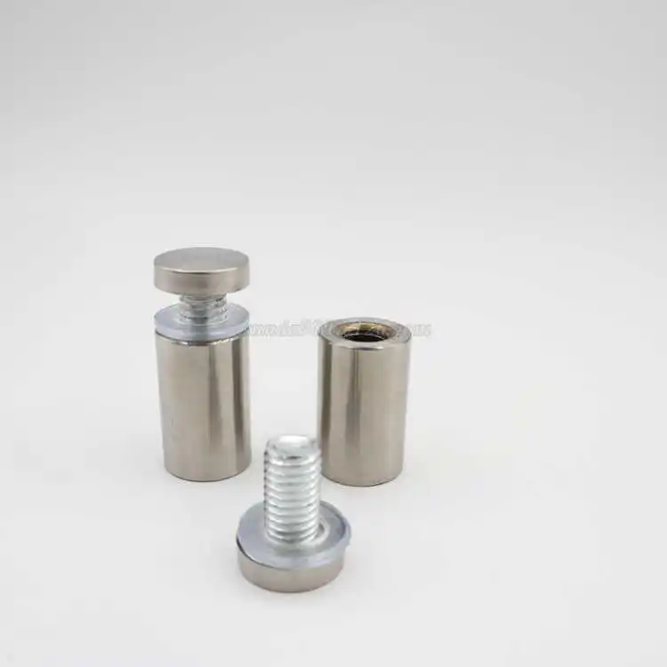 Metal Wall Mounted Acrylic Pin Bolt Solid Hollow Stainless Steel Aluminum Sign Screw Standoff Glass Spacer